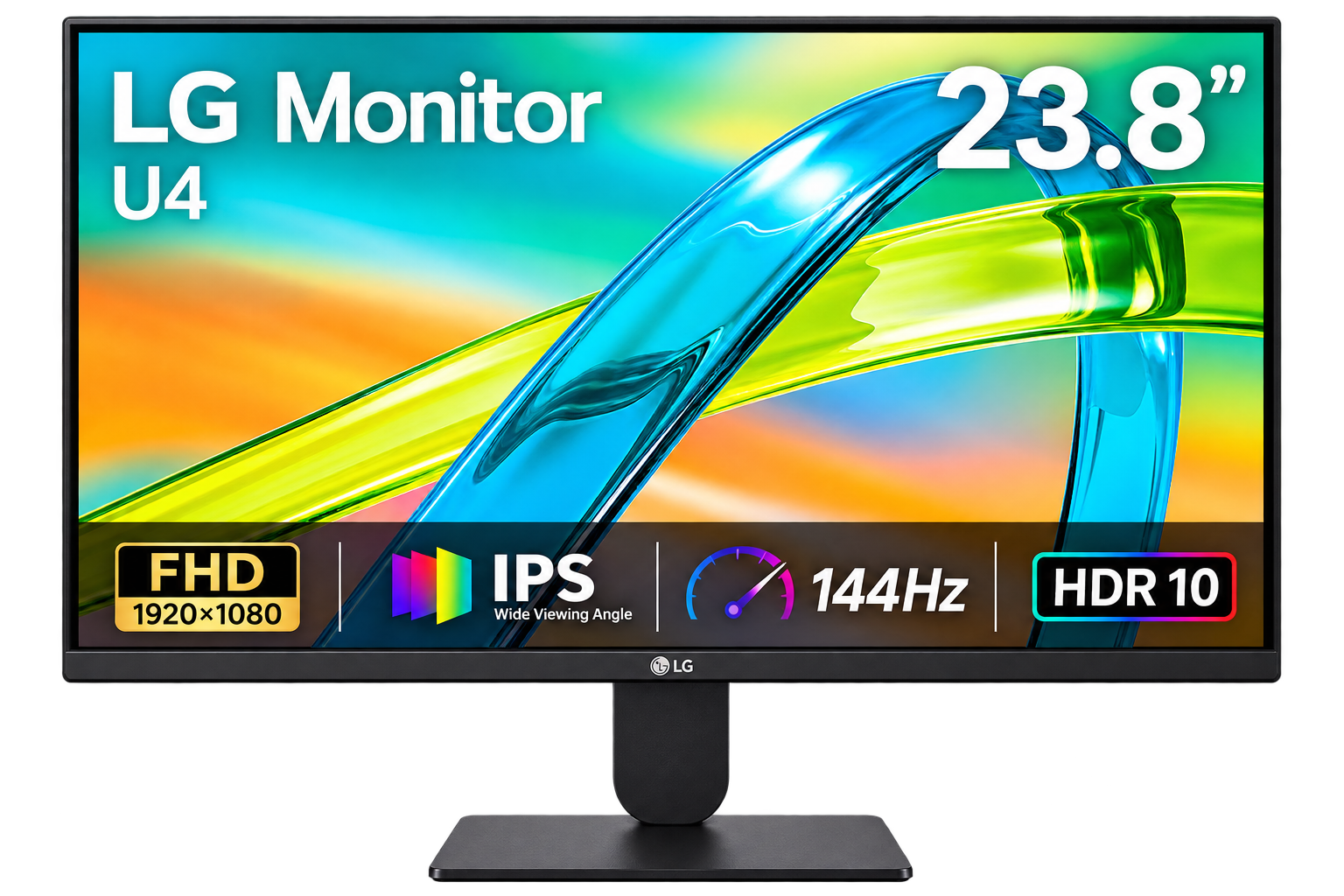 MONITOR LG 24U411B-B 23.8 144HZ/ 1MS/ IPS/ FHD/ VGA/ HDMI/ HDR10
